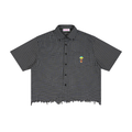 Iced Tears Unisex Distressed Plaid Boxy Shirt