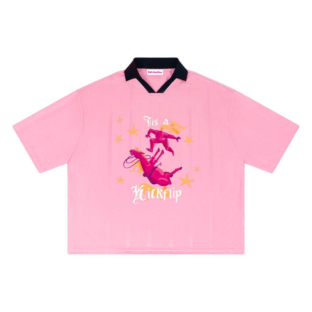 Kickflip Unisex Striped Boxy Soccer Jersey